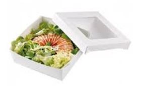Preformed cardboard trays for fruit and vegetables also with PE-coated cartons